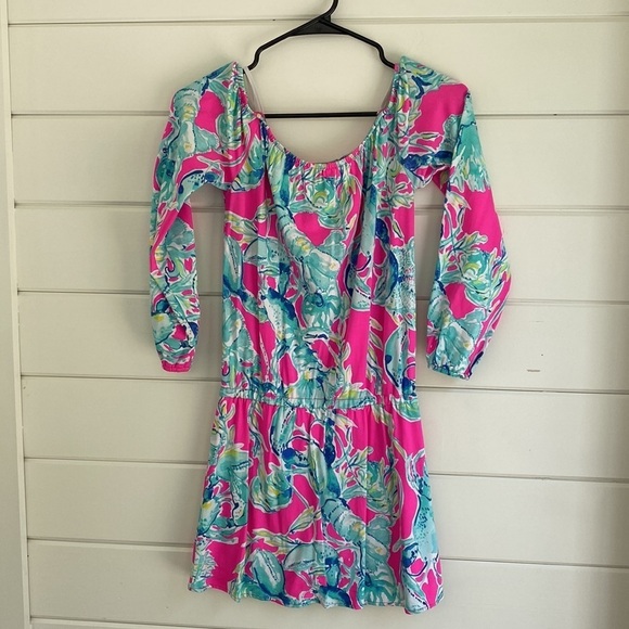 Lilly Pulitzer | Off the Shoulder Preppy Dress | Excellent Condition - Picture 5 of 9